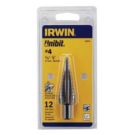 Irwin Bit Drill #4 Unibit 10234